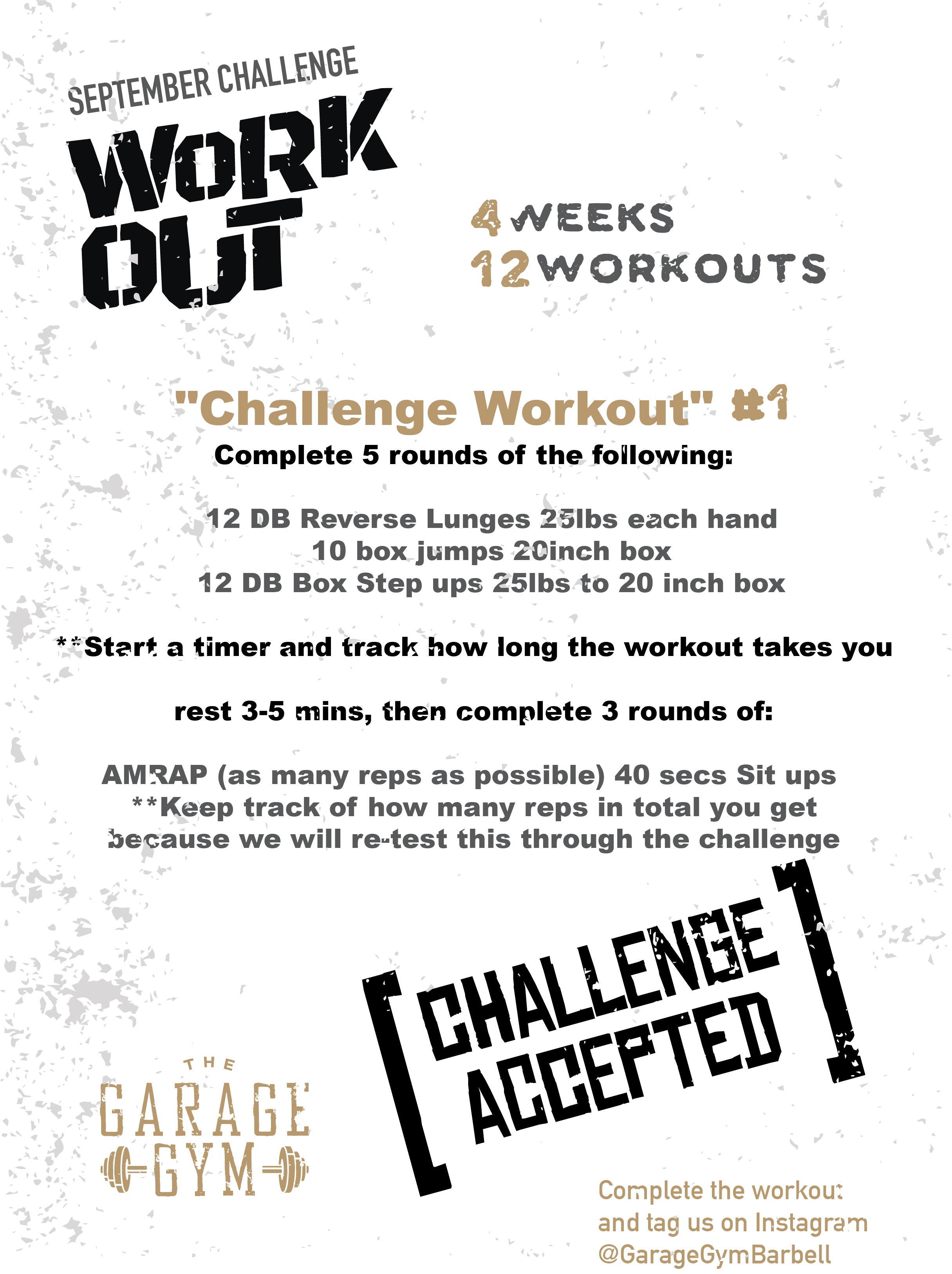 9-2-19 Lower Body with September "Challenge Workout"