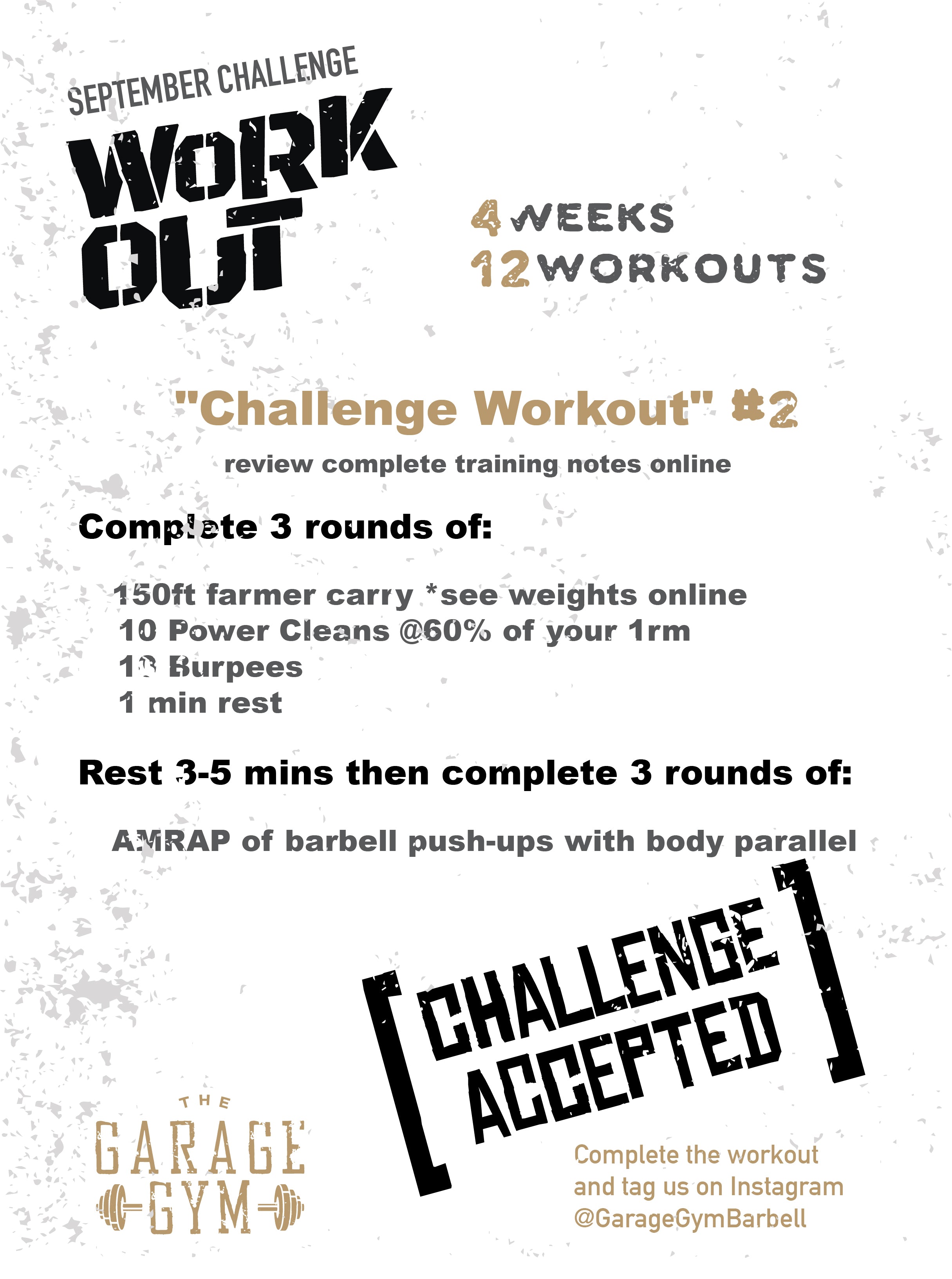 9-4-19 Challenge Workout #2 Full Body